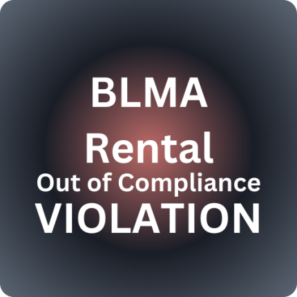 Rental out of compliance Violation