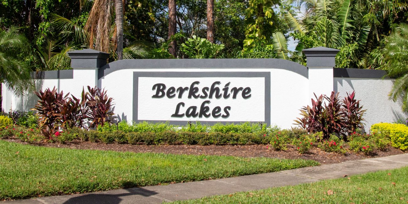 Berkshire Lakes Master Association Main Entrance Monument